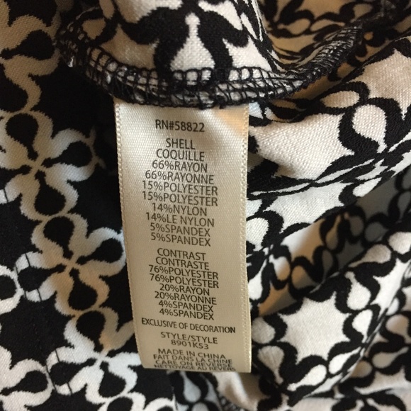 S O L D ! Max Studio NWT Kimono Sleeve Dress b/w M - Picture 8 of 8